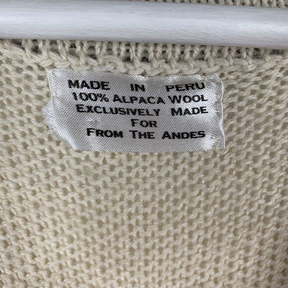 Peruvian One Size Alpaca Wool Cardigan Sweater Collection Button Front Women’s - Picture 2 of 7